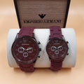 Premium Couple Watch Set – Elegant Matching Wristwatches for Him & Her