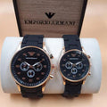 Elegant Premium Color Couple Watch Set – Matching Wristwatches for Him & Her