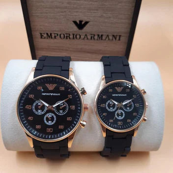 Elegant Premium Color Couple Watch Set – Matching Wristwatches for Him & Her